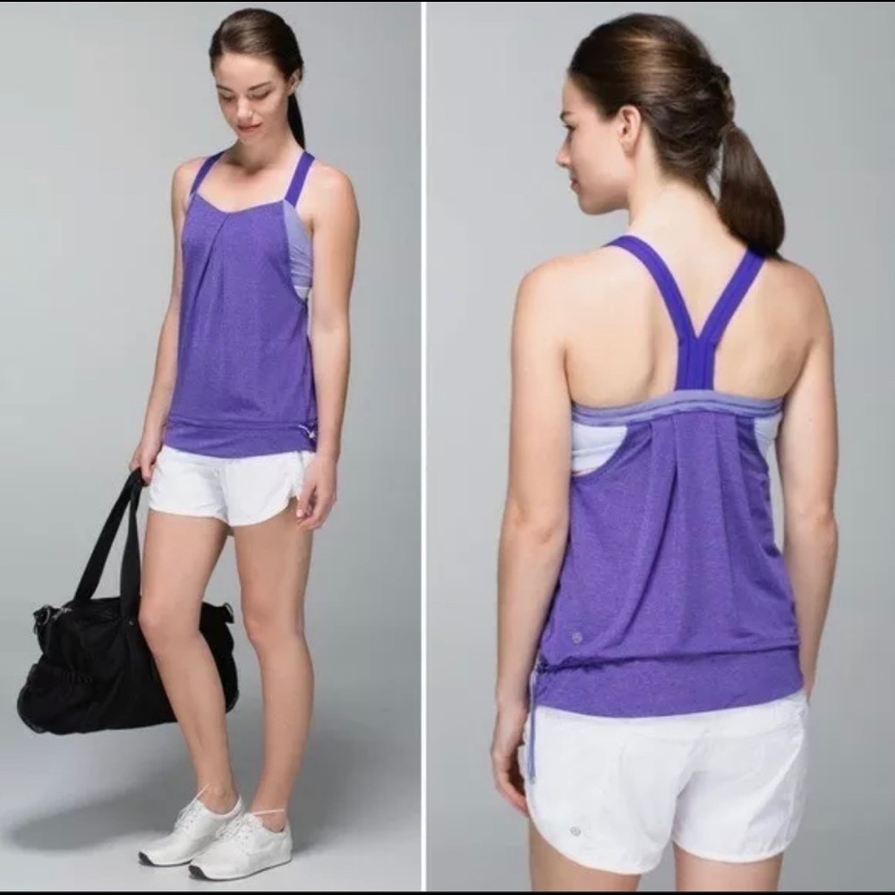Lululemon Purple Rest Less Tank